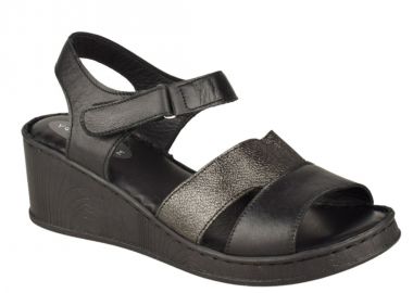 Πέδιλα γυναικεία | Δερμάτινα | Υφαντίδης | 110003 | Μαύρο - Υφαντίδης - 